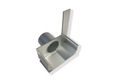 ALU SIDE DRAIN - embout gauche avec sortie laterale dia 5cm