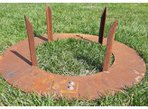 Cercle d arbre en acier corten dia 500mm  largeur du bord visible 100mm.