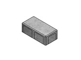 PAVE BETON DRAINANT GRIS 22x11x8 cm  BENOR 