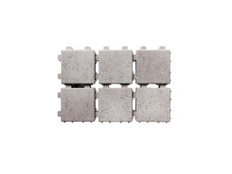 PAVE BETON DRAINANT GRIS 20x20x6 cm  IDRO 