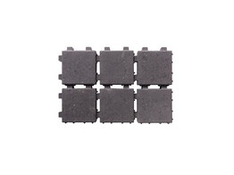 PAVE BETON DRAINANT NOIR 20x20x6 cm  IDRO 