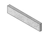 BOORDSTEEN BETON TAND EN GROEF 100x20x6cm GRIJS